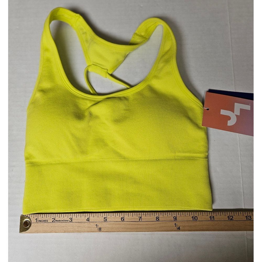 JoyLab XS Yellow‎ Seamless Padded Sports Bra New